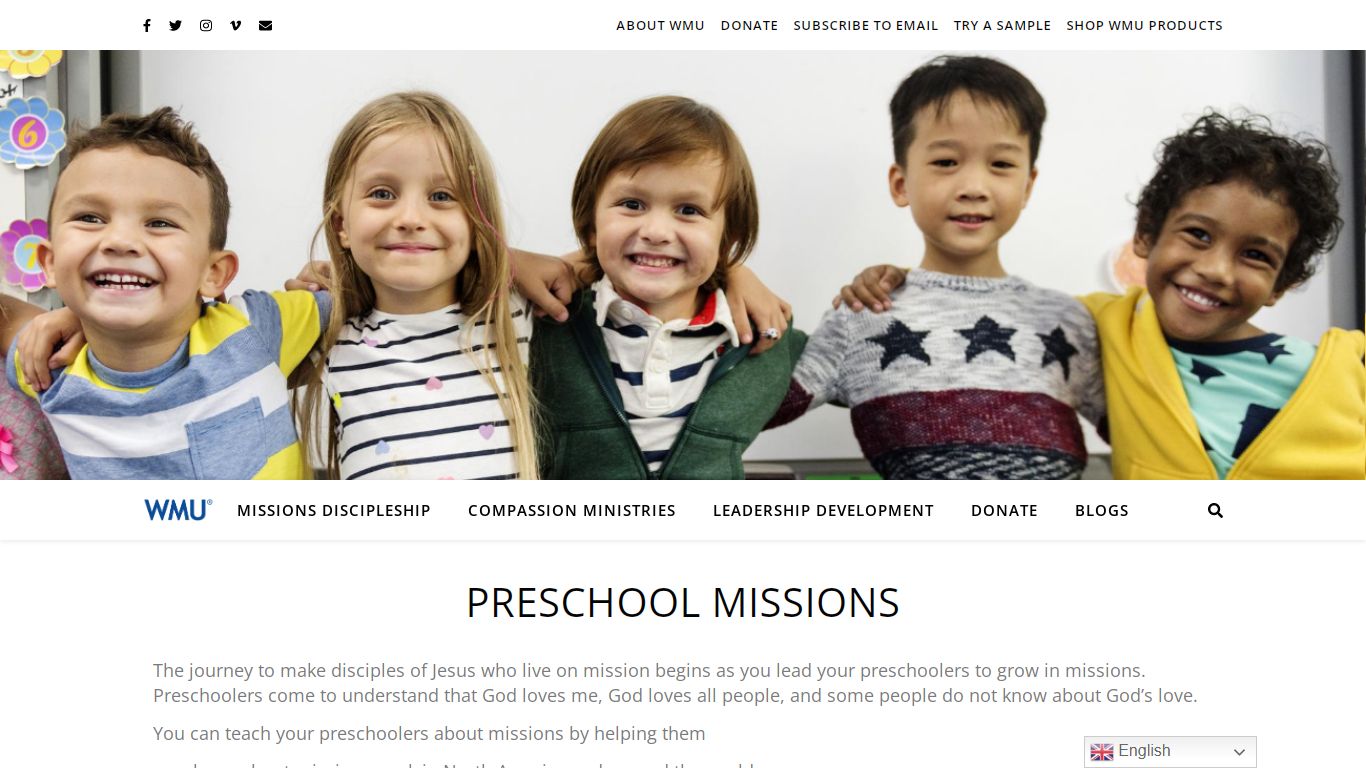 Preschool Missions - WMU