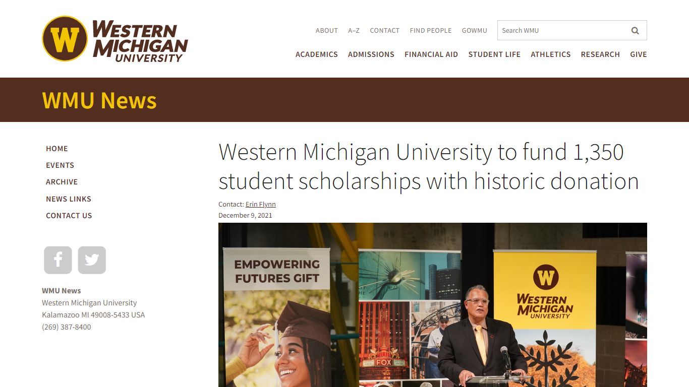 Western Michigan University to fund 1,350 student ...