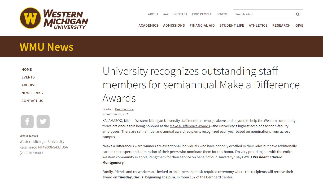 University recognizes outstanding staff members for ...